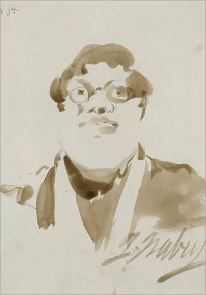Portrait of Pichard (ink on paper)