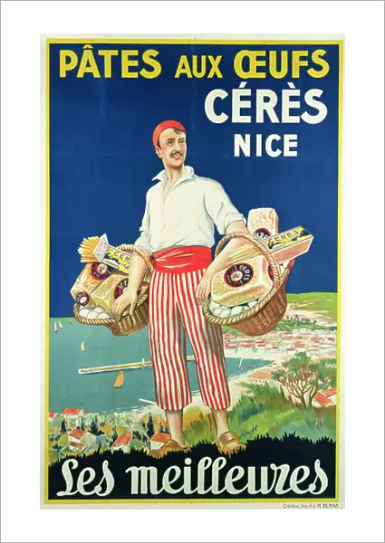Poster advertising pasta made by Ceres (colour litho)