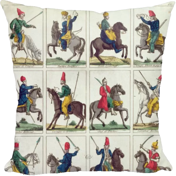 Regional units of Russian cavalry, c. 1812-14 (coloured engraving)