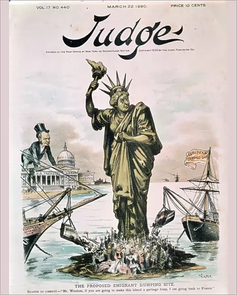 The Proposed Emigrant Dumping Site, front cover of Judge