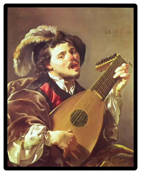 The Lute Player, 1624 (oil on canvas)