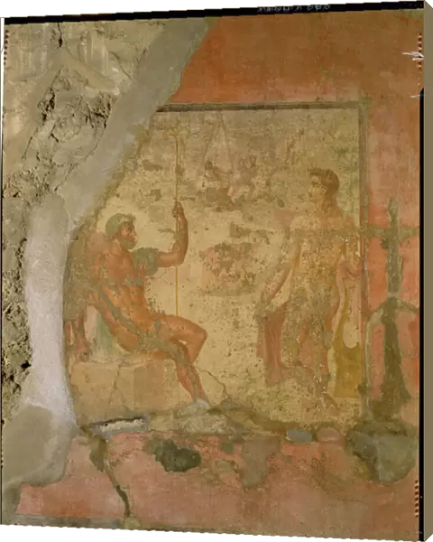 Neptune and Apollo, Roman, 1st century (fresco)