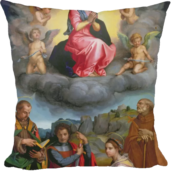 Madonna in Glory with Four Saints (panel)