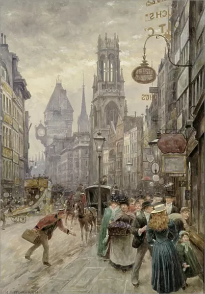 Fleet Street: Looking West, 1899