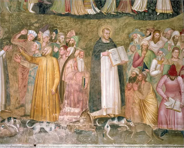 The Church Militant and Triumphant, detail of SS. Thomas and Peter confuting the heretics