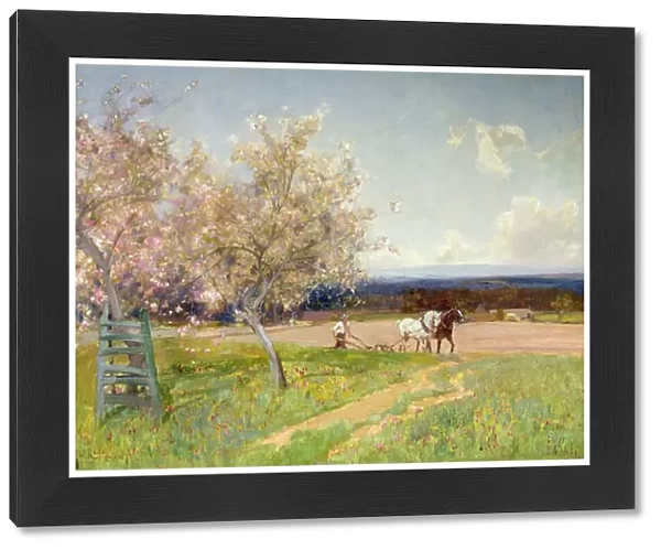 Springtime Ploughing, c. 1900 (oil on canvas)