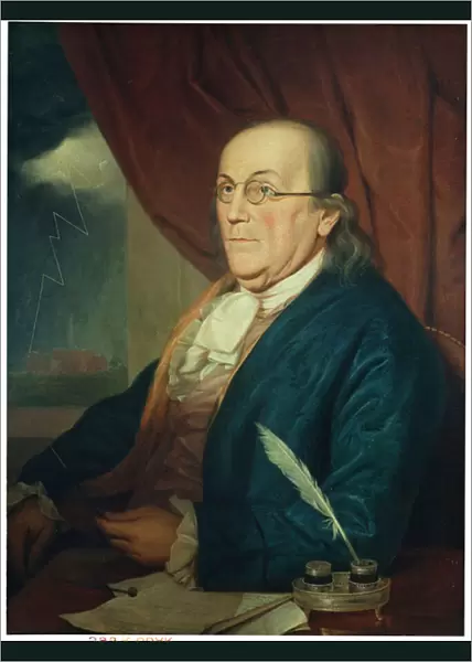 Portrait of Benjamin Franklin (1706-90) 1789 (oil on canvas)