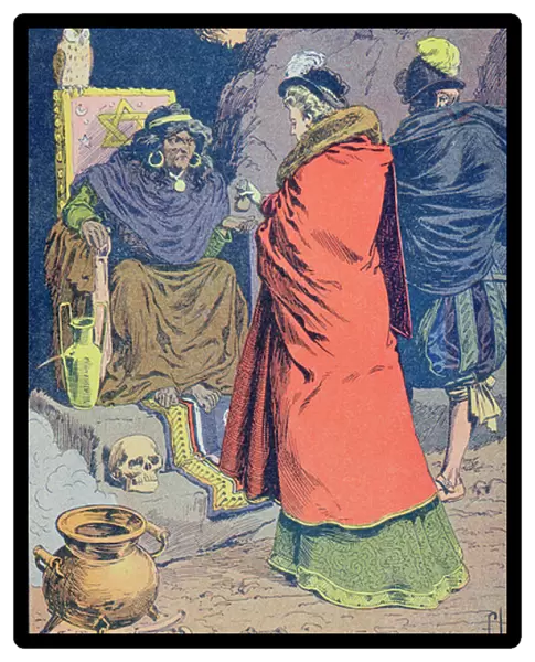 Witchcraft in the 16th century, a Witch selling some philtres
