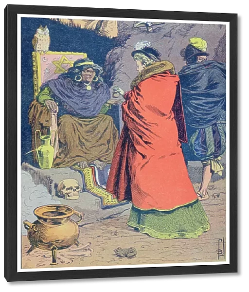 Witchcraft in the 16th century, a Witch selling some philtres