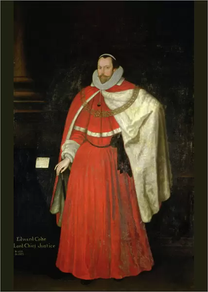 Edward Coke, Lord Chief Justice (oil on panel)
