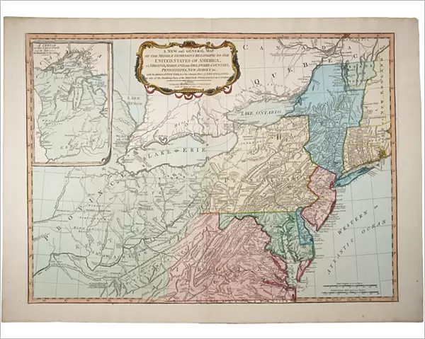 A new and general map of the middle dominion belonging to the United States