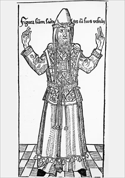 Jewish High Priest, from Liber Chronicarum by Hartmann Schedel