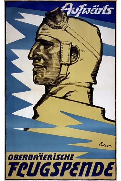 'Onwards: Upper Bavarian Aviation Fund', 1916 (colour litho)