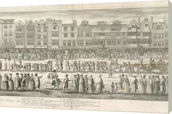 A geometrical view of the grand procession of the Scald Miserable Masons, Somerset House, London (engraving)