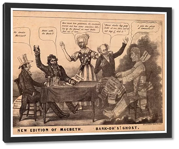New Edition of Macbeth. Bonk-Oh s! Ghost, 1837 (litho)