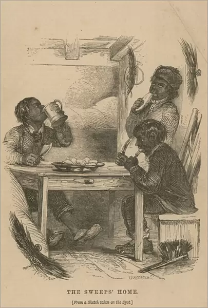 The sweeps home (engraving)