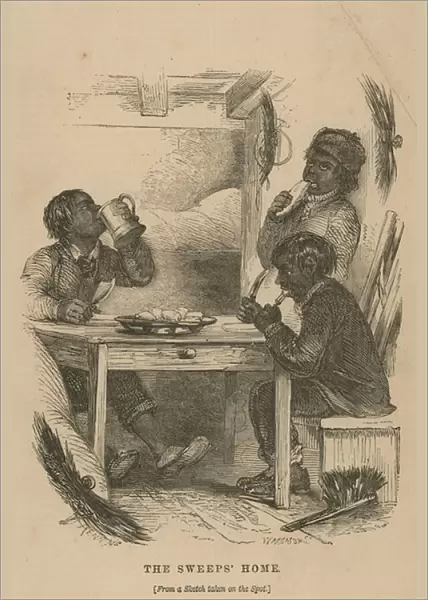 The sweeps home (engraving)