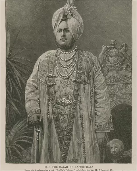 The Imperial Institute: His Highness the Rajah of Kapurthala (engraving)