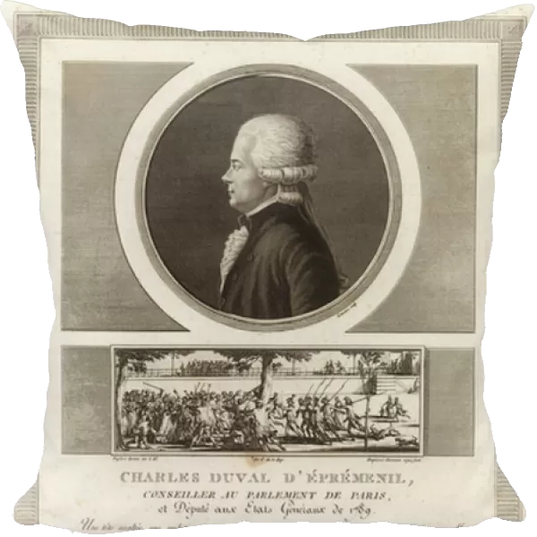 Portrait of Jean-Jacques Duval d Epremesnil (engraving)