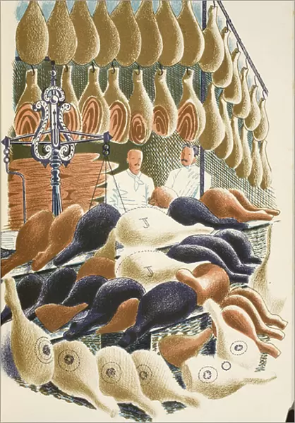 Hams, illustration from High Street by J. M. Richards