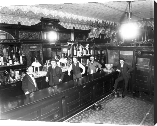Leadville Saloon, c. 1883-89 (b  /  w photo)