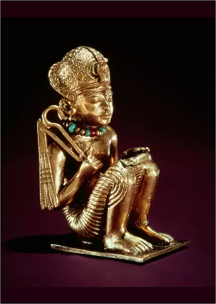 Pendant representing Amenophis III, from the tomb of Tutankhamun