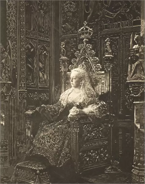 Queen Victoria, from The Illustrated London News, 1901 (litho)