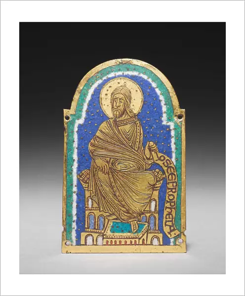 Plaque: Seated Prophet from a Reliquary Shrine: Osea (Hosea), c