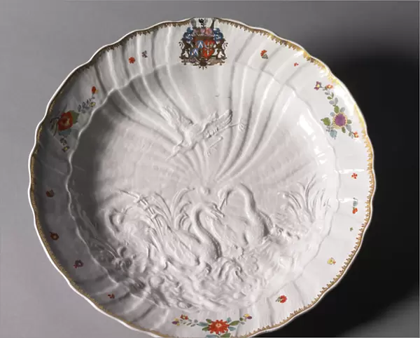 Plate from the Swan Service, manufacturer Meissen Porcelain Factory, Germany, c