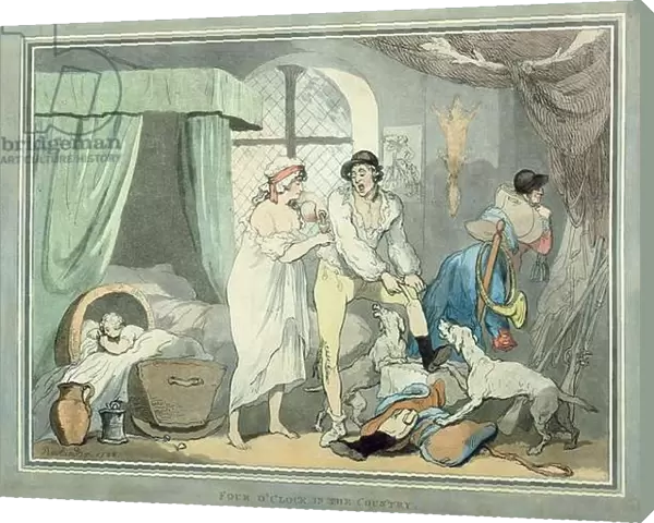 'Four o Clock in the Country', pub. 1788 (coloured etching with aquatint