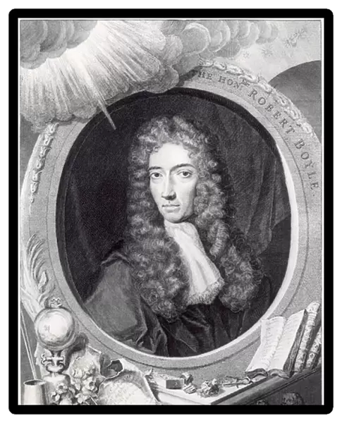 Portrait of the Honorable Robert Boyle (1627-91) engraved by George Vertue (1684-1756