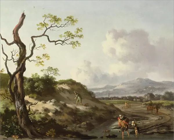 A Landscape with Travellers (oil)