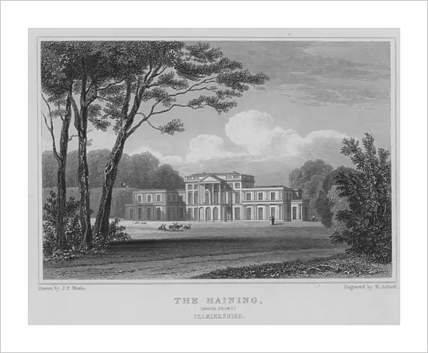 The Haining, North Front, Selkirkshire (engraving)