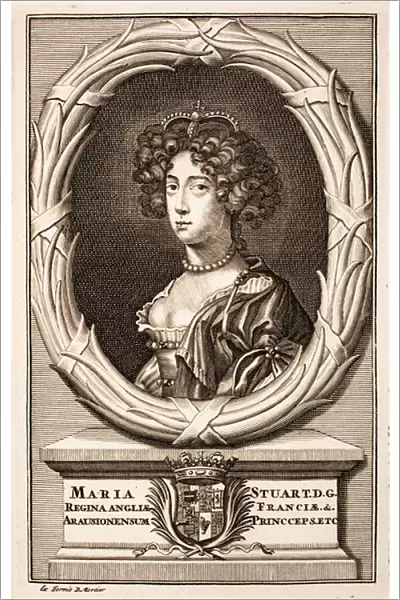 Queen Mary II (1662-1694), 1703 (engraving)