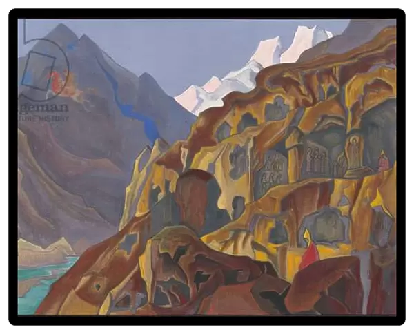 Sacred Caves, 1932 (tempera on canvas)