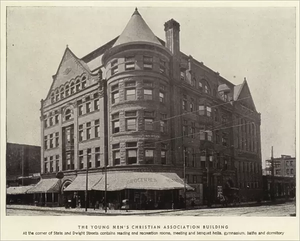 Springfield, Massachusetts: The Young Mens Christian Association Building (b  /  w photo)