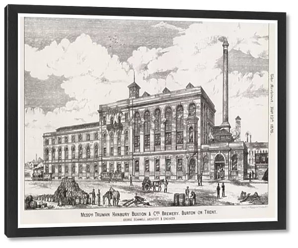 Messrs Truman Hanbury Buxton and Cos Brewery, Burton on Trent (engraving)