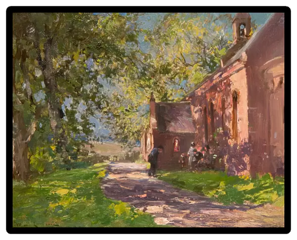 Auchmithie Church (oil on canvas)