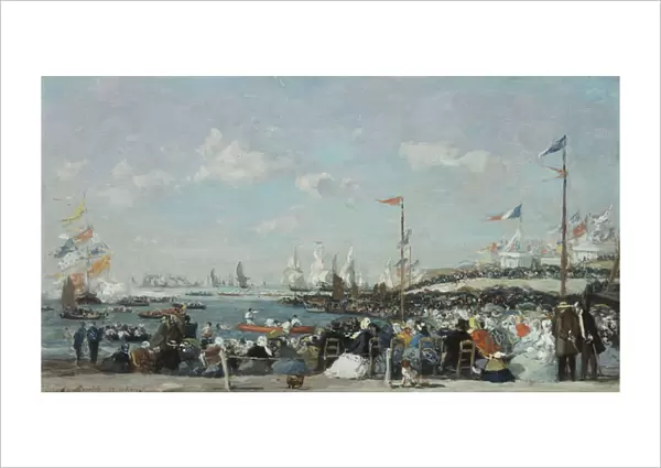 The Regatta at Le Havre, 1869 (oil on canvas)