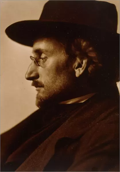 Portrait of Frederick Holland Day in Profile, c. 1900-1910 (toned gelatin silver print)