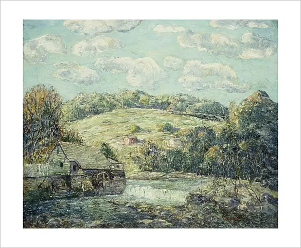 The Old Mill, Wilton, Connecticut, (oil on canvas)