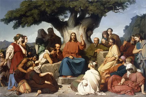 Surmon de Jesus-Christ sur la Montagne (Matthew, V), 1844 (oil on canvas)