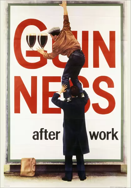 Guinness after work, 1961 (offset lithograph in colours)