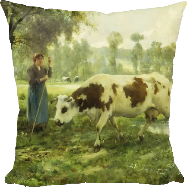 Cows at Pasture (oil on canvas)