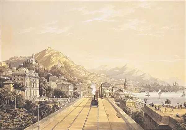 Frontispiece from Views on the Railway Between Turin and Genoa