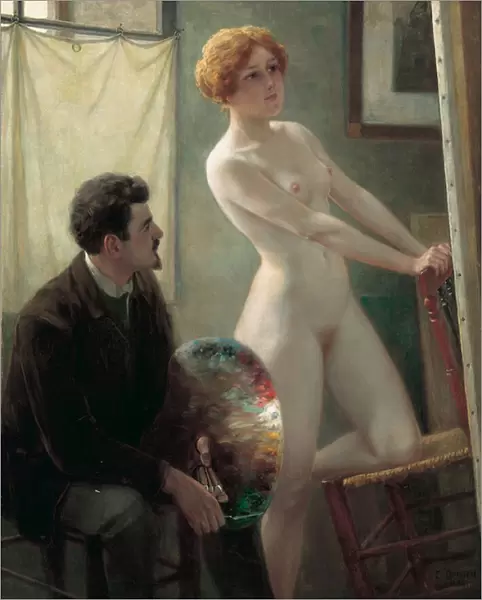 Painters Atelier, 1885 (oil on canvas)
