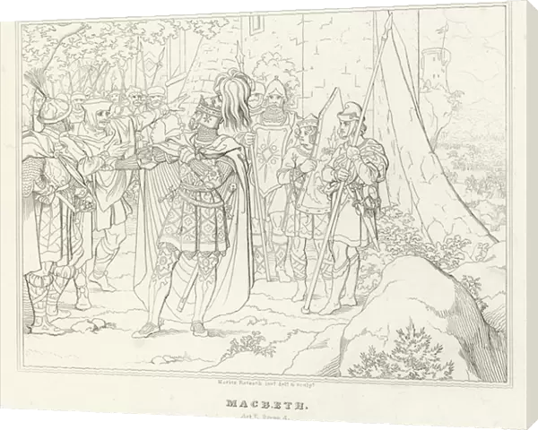Macbeth, Act V, Scene 5 (engraving)