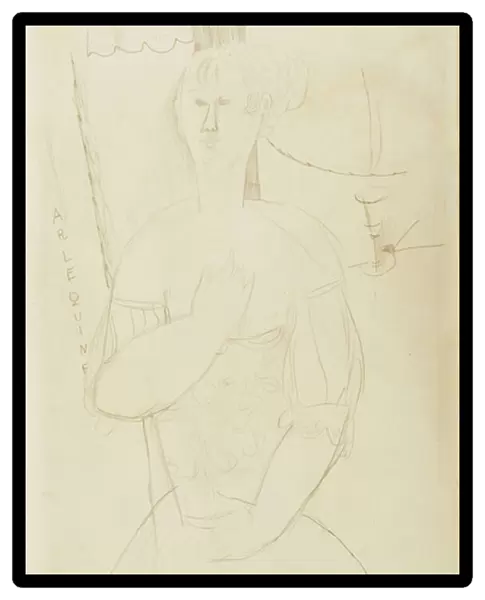 Harlequin, c. 1915 (pencil on paper)
