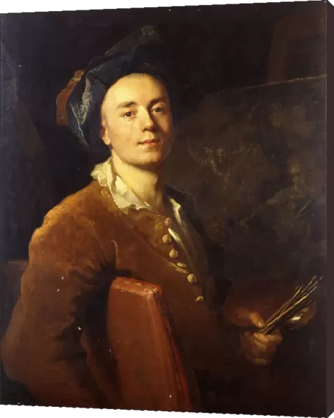 Portrait of the Artist, seated half-length, holding a Palette and Brushes, c