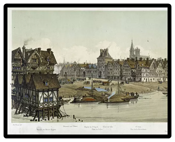 View of the Hotel de Ville de Paris, 1583. In 'Paris from the 13th century to
